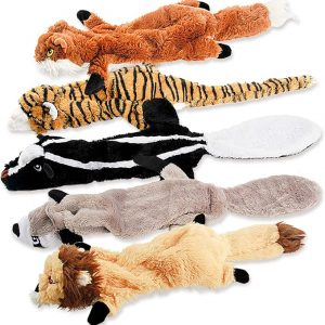 Dog Squeak Toys, No Stuffing Plush Dogs Chew Toy for Small Medium Large Breed