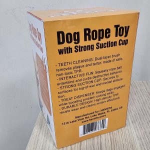 Dog Rope Toy with Strong Suction Cup